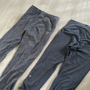 Two pairs of gray Aviva (kids Lululemon) pants